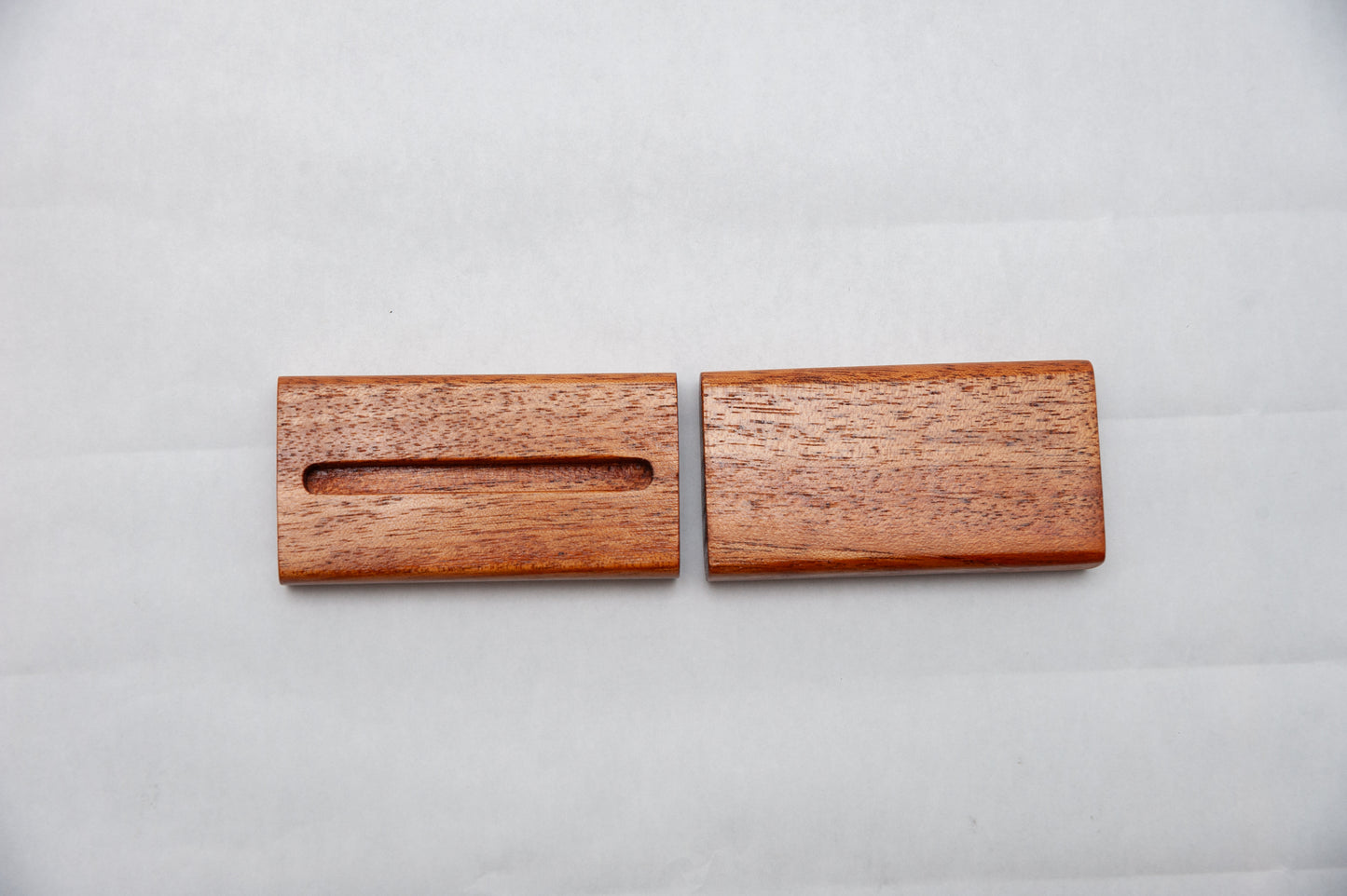 PSA Graded Card Display Stand - Solid Mahogany Wood