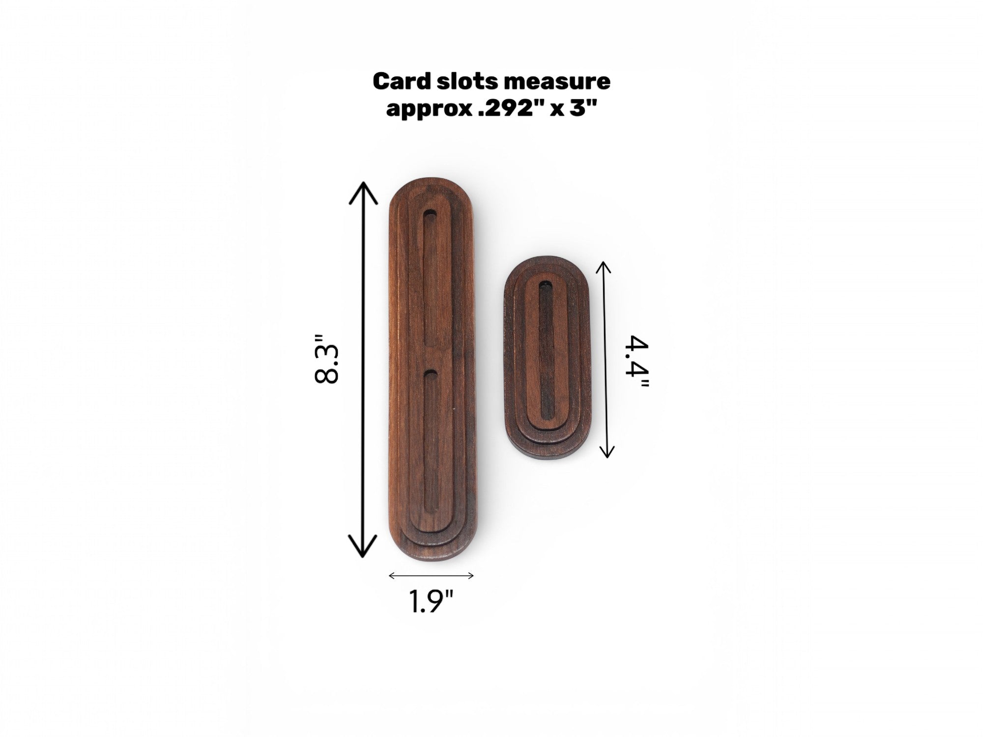 Trading Card Display Stand –  Fits 35pt One Touch Cases - Walnut or Maple Solid Wood