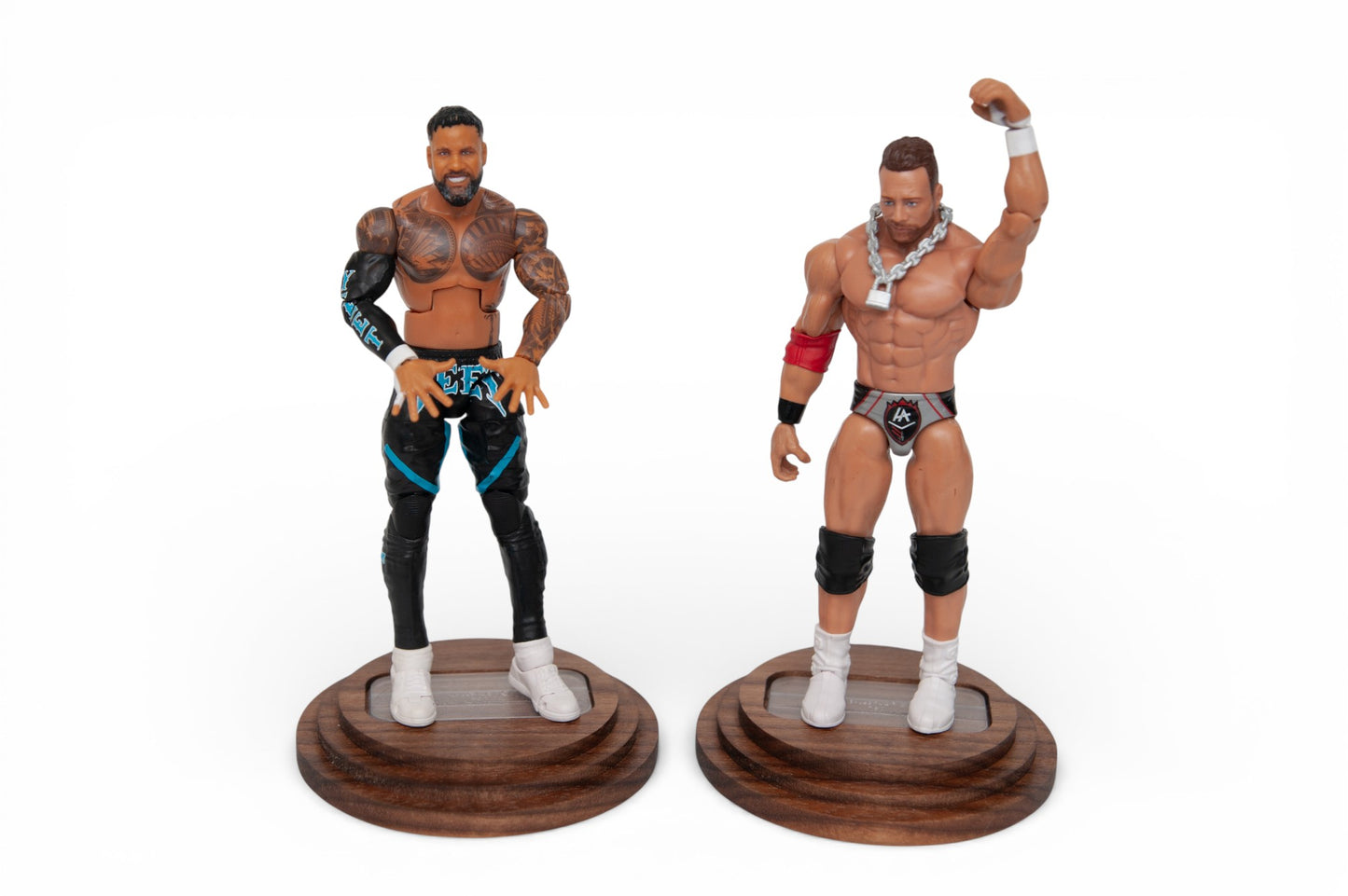 Solid wood Action Figure Display Stand for 6inch figures with Peg Base