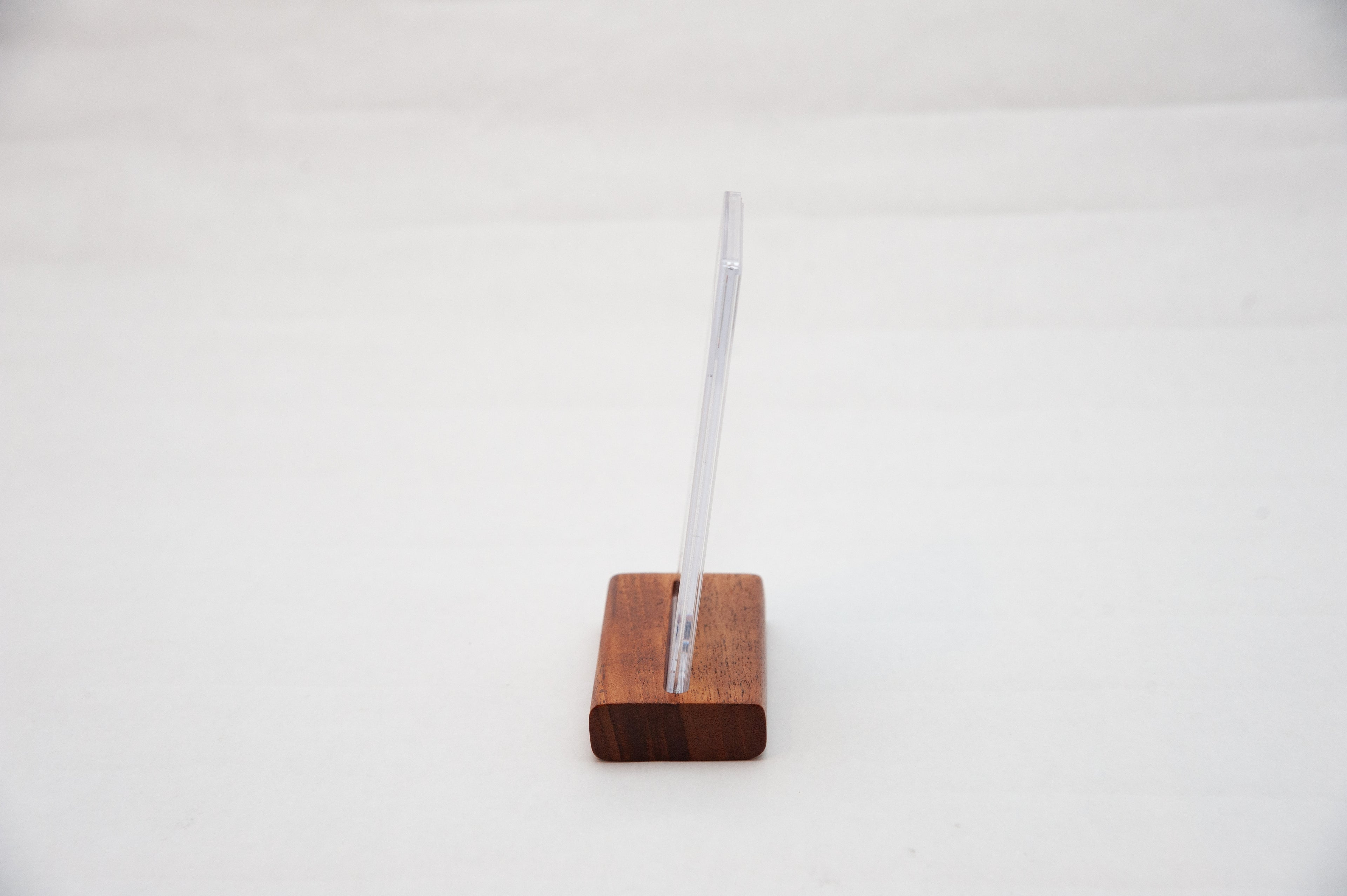 PSA Graded Card Display Stand - Solid Mahogany Wood