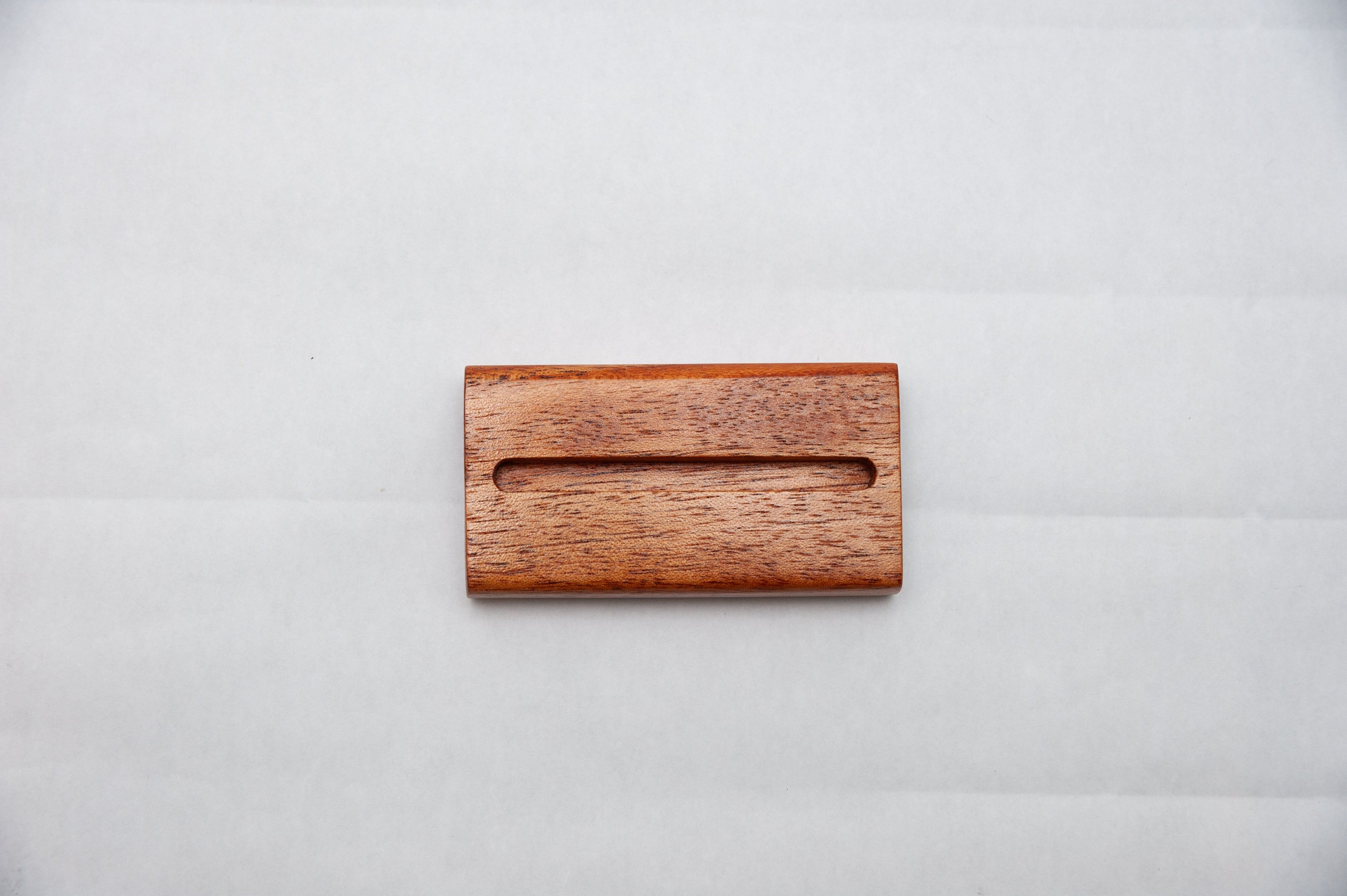 PSA Graded Card Display Stand - Solid Mahogany Wood