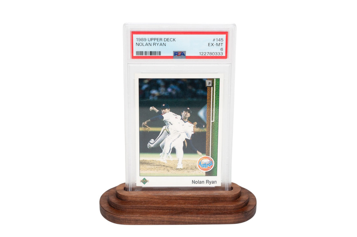 PSA Graded Card Display Stand - Walnut or Maple Solid Wood