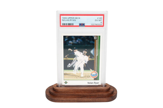 PSA Graded Card Display Stand - Walnut or Maple Solid Wood