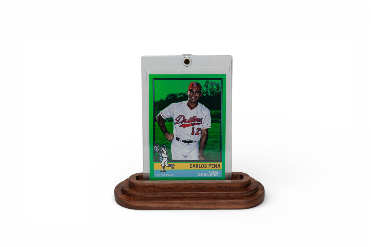 SGC, Beckett Graded Card Display Stand - Solid Wood - Also works with 35pt Sleeved One Touch Cases