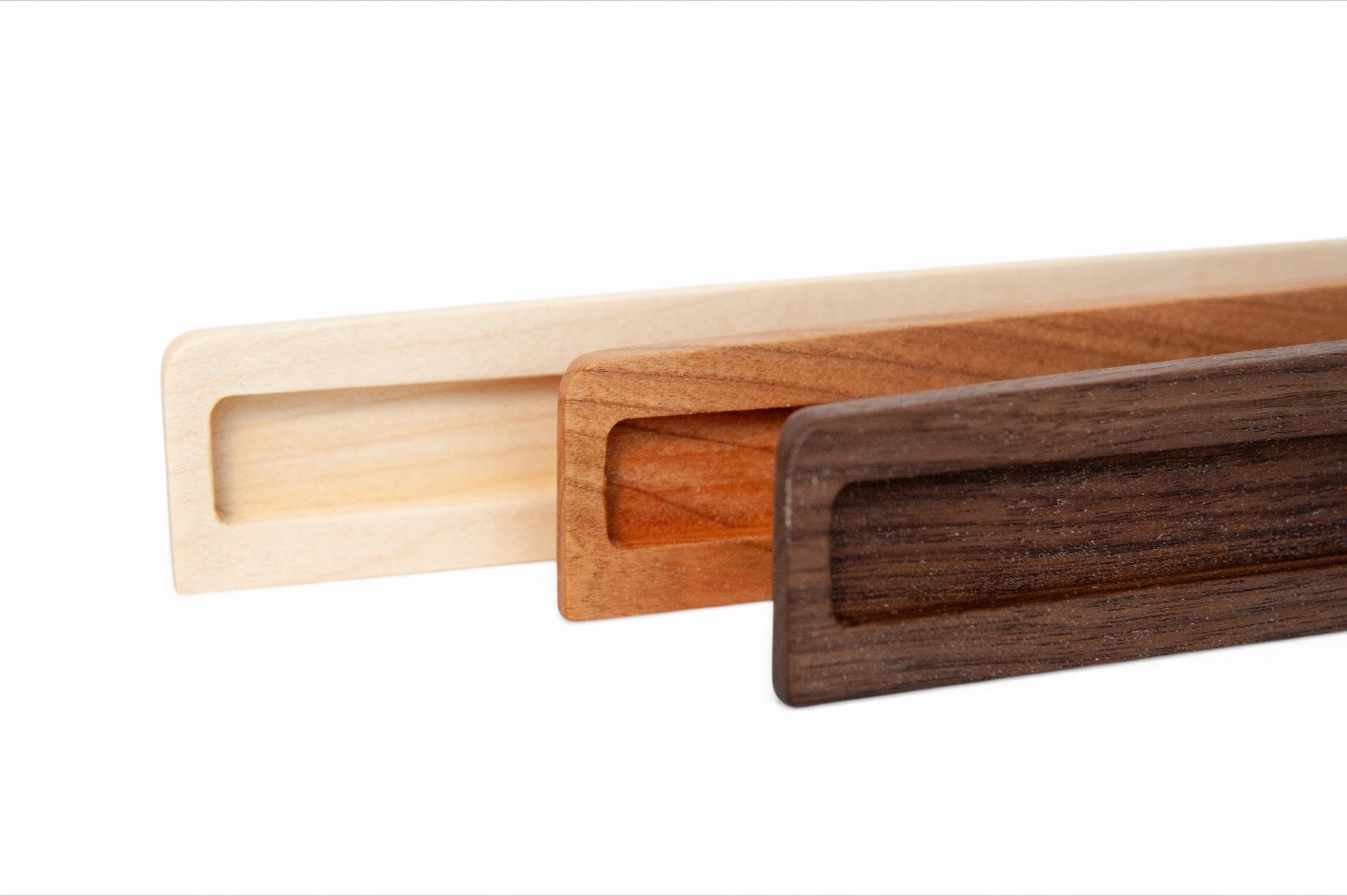 Solid Wood Trading Card Display Shelf – Walnut, Maple, Cherry Hardwood Wall Mount