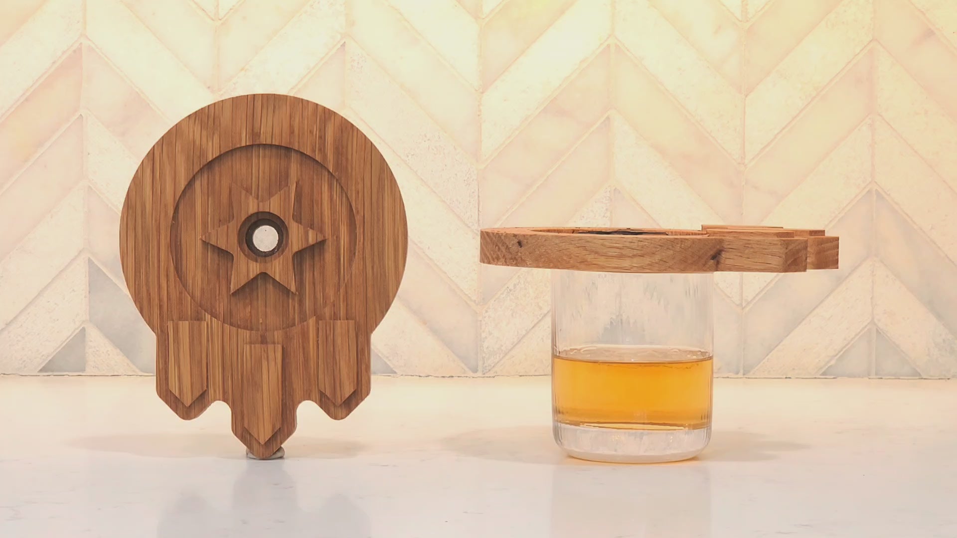 Tulsa Flag Whiskey/Cocktail Smoker Set